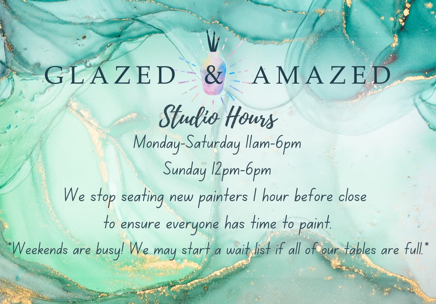 Glazed and Amazed Ceramics Painting & Glass Fusing Studio